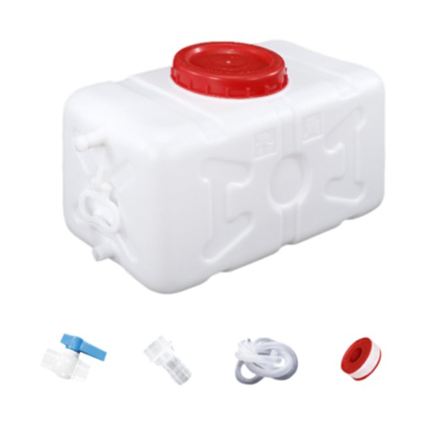 Juego de contenedor de agua Tanque dispensador de agua Multifuncional Gran capacidad Portátil 30 litros