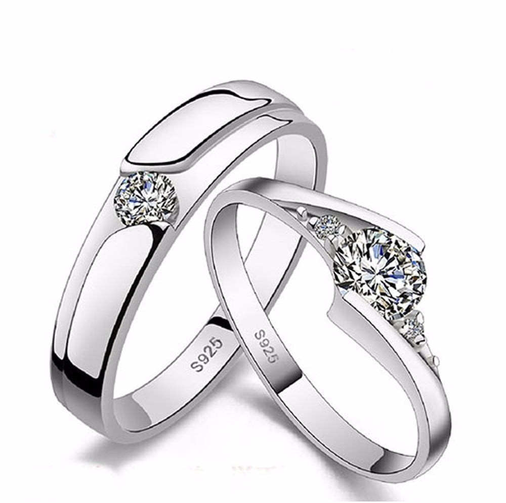 Summer 1//2Ct Simulated Diamond 14K Gold Silver Princess Wedding Band Mens Ring