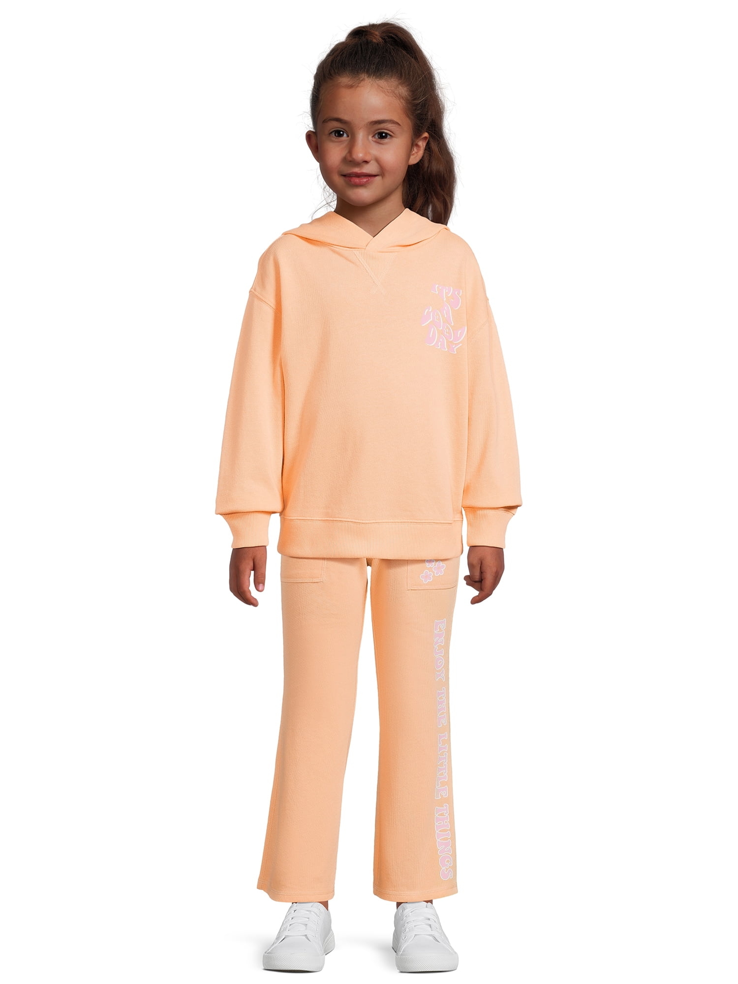 Wonder Nation Girls Over Sized Hoodie, Sizes 4-18 & Plus