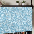 thumbnail image 5 of Blue Spring Floral Rod Pocket Curtain Valance, Farmhouse Flowers Elegant Pastoral Farmhouse Window Valance for Living Room, Bedroom, Kitchen 54"W x 18"L, 5 of 9