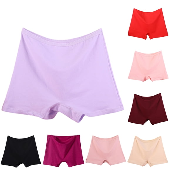Women's Elderly Casual Loose Underwear Soft Lightweight Breathable Relaxed Panties Full Coverage Boxer Briefs Hot Pink 5XL