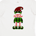 thumbnail image 4 of Inktastic Merry Christmas Elf in Red and Green Plaid Boys or Girls Toddler T-Shirt, 4 of 5