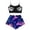 Z01 Blue2, variant on Xijirk Women Halloween Pajama Set Spaghetti Strap Crop Top with Ruffle Shorts Assorted Halloween Element Print Loungewear for Sleepwear and Holiday Party,Red2,XXL