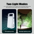 thumbnail image 3 of Lampe de Camping et Lampe de Poche 2-en-1 à DEL avec Poignée et Crochet Caché 2000 mAh Grande Capacité Rechargeable Suspendue Équipement de Randonnée, Pêche et Camping, 3 of 8