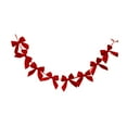 thumbnail image 3 of Dualoai Christmas Velvet Bow Garland 180 cm Bow Garland Banner for Home Cafe Railing, 3 of 9
