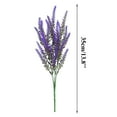 thumbnail image 6 of Adpan Artificial Lavender Flowers Faux Plant Single Stem Realistic Look for Home Decor Floral Arrangements Wedding Green,1 Stem,Purple, 6 of 10