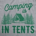thumbnail image 4 of Women's Camping is In Tents T Shirt Funny Intense Camping Shirt for Women Womens Graphic Tees, 4 of 7