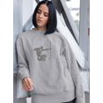 thumbnail image 2 of Man W Nature Tattoos Art Sweatshirt Women -Image by Shutterstock, Female 4X-Large, 2 of 4