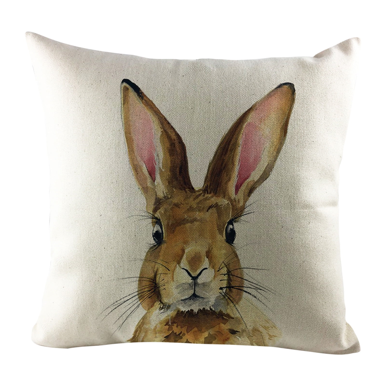 JeashCHAT Easter Pillow Covers 18x18 Easter Pillow Cases Rabbit Bunny