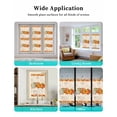 thumbnail image 6 of Window Privacy Film Orange Pumpkins Fall Stained Glass Window Film Decorative Sun Block Window Cover Thanksgiving Maple Leaves Farmhouse Window Clings Static Adhesive Sticker for Bathroom 23.6"x59", 6 of 7