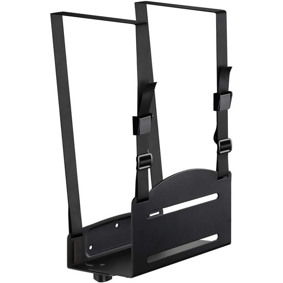 Mount Plus MP-CPB-2 Wall Mount CPU and Game Console Holder | Adjustable Width 4.8in to 8.3in | Metal Mounting Bracket for Desktop PC, Computer Tower, Game Console, APS Back-UPS, CyberPower UPS System