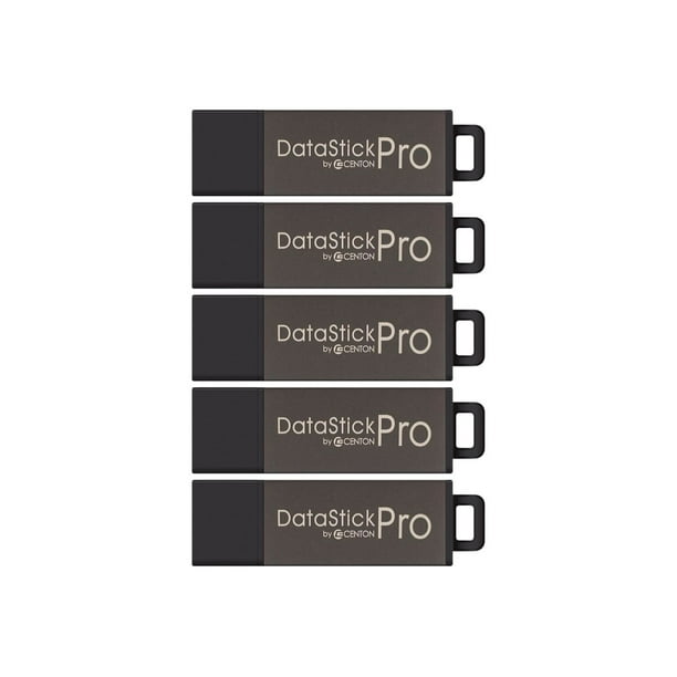 Centon MP ValuePack Macbeth Datastick Pro2 - Clé USB - 64 GB - USB 2.0 - Gris (pack de 5)