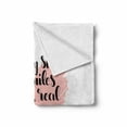 thumbnail image 2 of Best Friend Soft Flannel Fleece Blanket, Side by Side or Miles Apart Real Friends are Close to the Heart, Cozy Plush for Indoor and Outdoor Use, 70" x 90", Blush Chacoal Grey White, by Ambesonne, 2 of 6