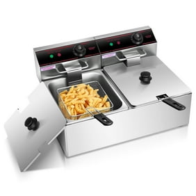 Best Choice Products 5000w 11l Electric Countertop Deep Fryer Dual