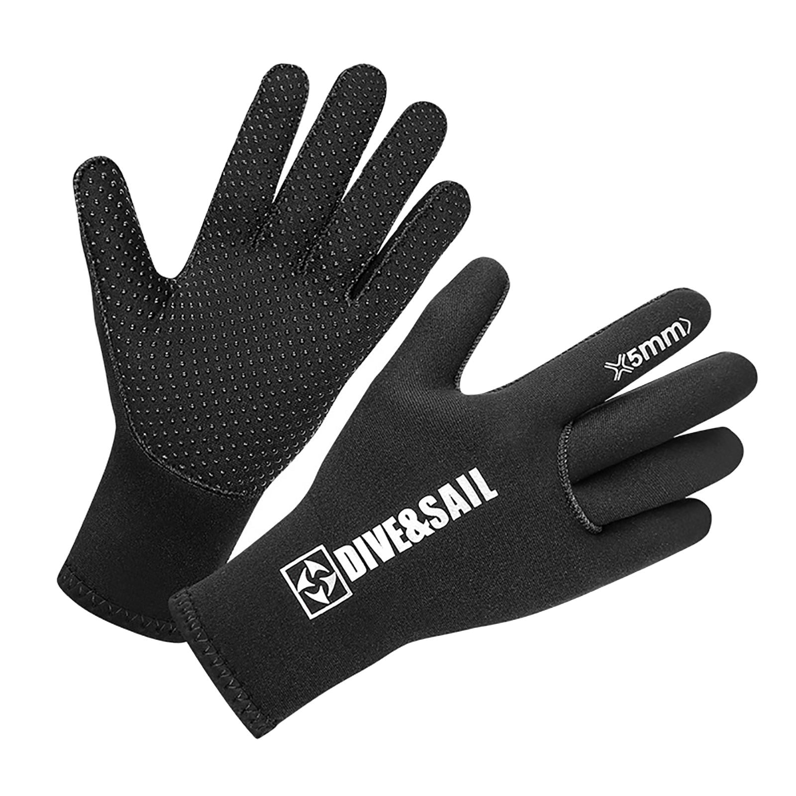 5mm Neoprene Diving Gloves Flexible Stretchy Anti-slip Thermal Wetsuit Glove 