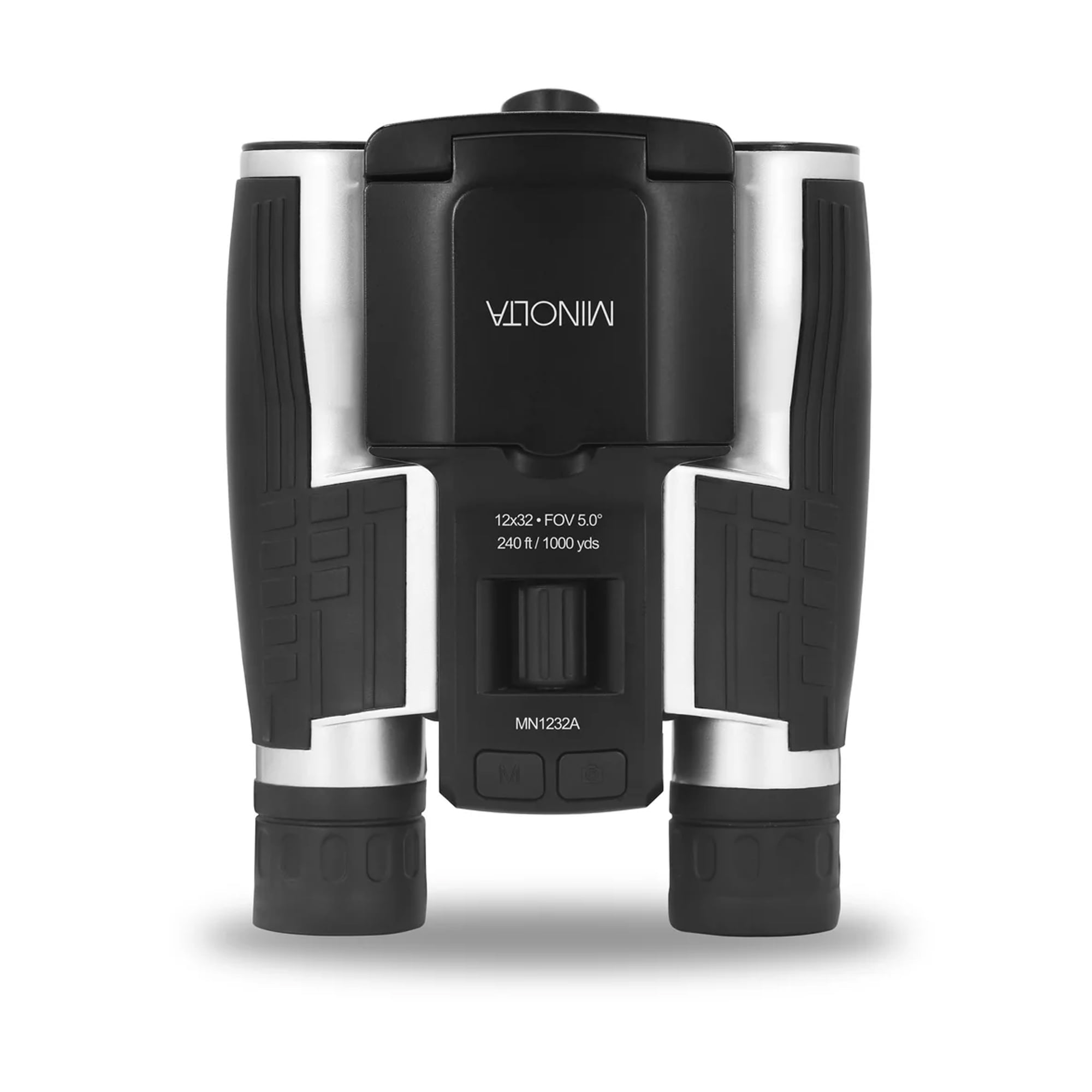 Minolta 12x32 Digital Binoculars - 4K UHD Video Camera, 48MP Photo Capture, 8X Digital Zoom, IPS Anti-Glare Screen, Fog-Resistant Optics, Compact, Ideal for Birdwatching & Travel Hunting + Harness