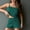 Green, variant on Women's Pajamas Sets Under $10 Free Shipping Fashion Solid Color Thin Loose And Casual Home Tank Tops Short Pants Pajamas Sets
