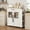 White, variant on WALYWIK Rolling Wooden Kitchen Island with Drawer, Kitchen Cart with Storage Cabinet on Wheels, Thicker Wooden Top Portable Trolley Island with 3 Spice Rack for Kitchen, Dining Room, Natural Oak