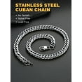 thumbnail image 6 of U7 Chunky Miami Cuban Link Chain for Men Women 12MM Wide 22 Inch Stainless Steel Franco Curb Necklace Punk Rapper Birthday Father's Day Jewelry Gift for Him Son Husband, 6 of 8