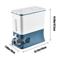 thumbnail image 3 of TIMIFIS Storage Jar Rice Bucket Box Household Sealed Large Capacity Insect Proof Dampness-Proof Flour Miscellaneous Grains Press Storage Tank One Click Grain Release with Rice Cup Kitchen Gadgets, 3 of 6