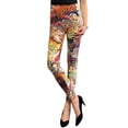 thumbnail image 1 of Wrapables® Women’s Ultra-Soft and Stretchy Printed Leggings for Activewear and Workout, Paisley Fern, 1 of 4