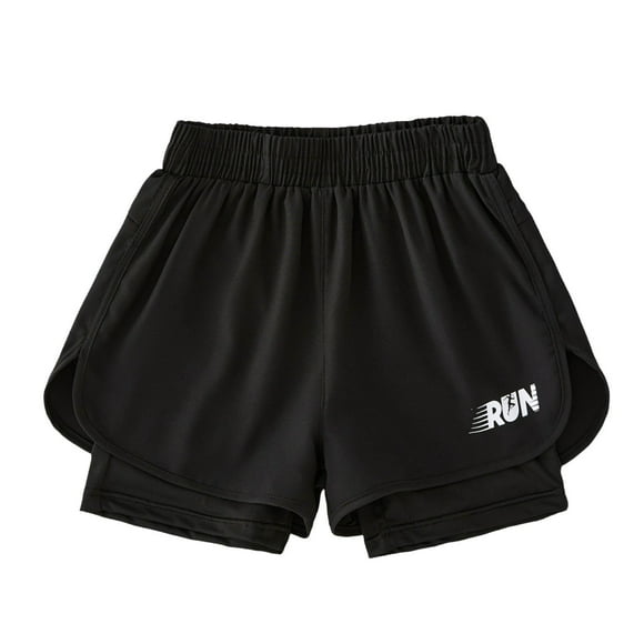 dmqupv Baby Boy Shorts New Born Boys Shorts Comfortable Ice Silk Stretch Sports Shorts For Children Outdoor Sports Pants Black,Size for 11-12 Years