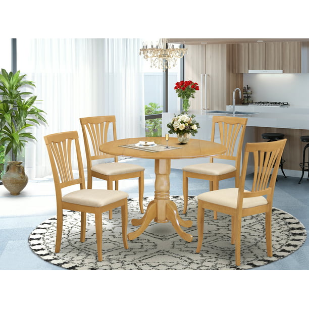 Dlav5 Oak C 5 Pc Kitchen Nook Dining, Small Kitchen Nook Dining Table