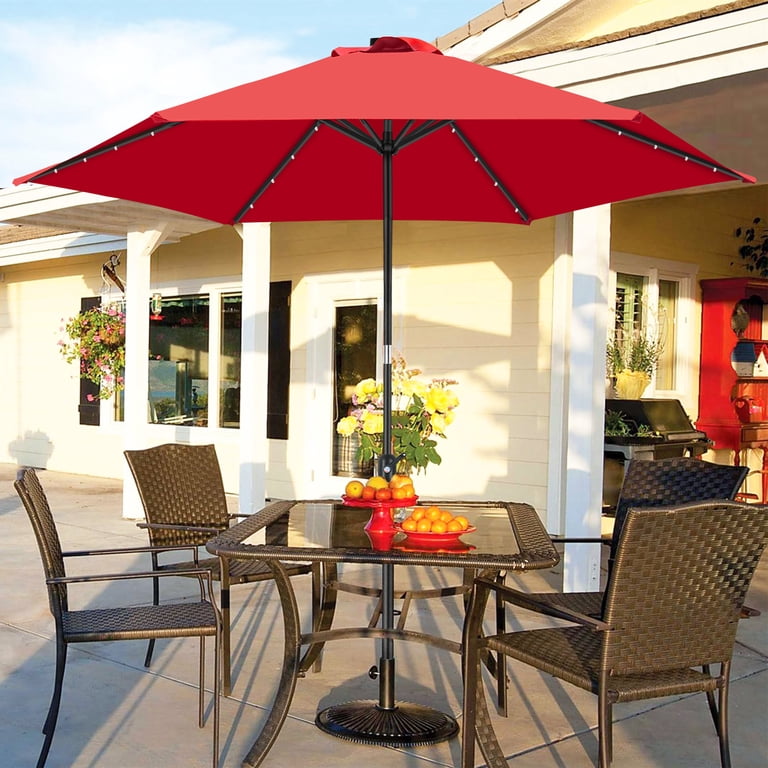 black tilt patio umbrella Best Choice Products 10ft Outdoor Steel Market Patio Umbrella w/ Crank, Tilt Push Button, 6 Ribs