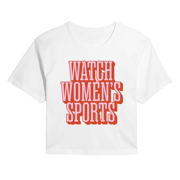 Instant Message - Watch Women's Sports Women's Cropped Graphic T-Shirt