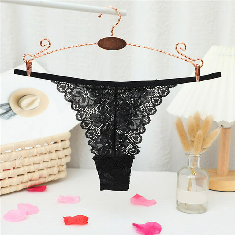 WNG New Hot Panties for Women Crochet Lace Lace Up Panty Hollow Out  Underwear 