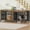 Brown, variant on Ironovahome 88" Dog Crate Furniture for 2 Large Dogs with Sturdy Removable Divider and Double Doors, XXL Extra Large Indoor Dog Kennel, Thick Heavy Duty Wooden Dog Cage, Black