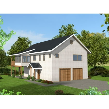 001-3597: Modern 3 Bed, 3 Bath Luxury Home Plan, 2065 Sq Ft: Full Blueprints with License to Build by Home Plan Marketplace - Lesuto