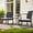White, variant on Devoko 3 Pieces Patio Furniture Set, Rocking Chairs with Coffee Table Set, Outdoor Wicker Bistro Set for Garden