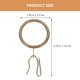 thumbnail image 5 of 40 juegos de anillos para colgar cortinas, anillos para varillas con ganchos, clips circulares para ducha y baño, decoración de círculos, 5 of 6
