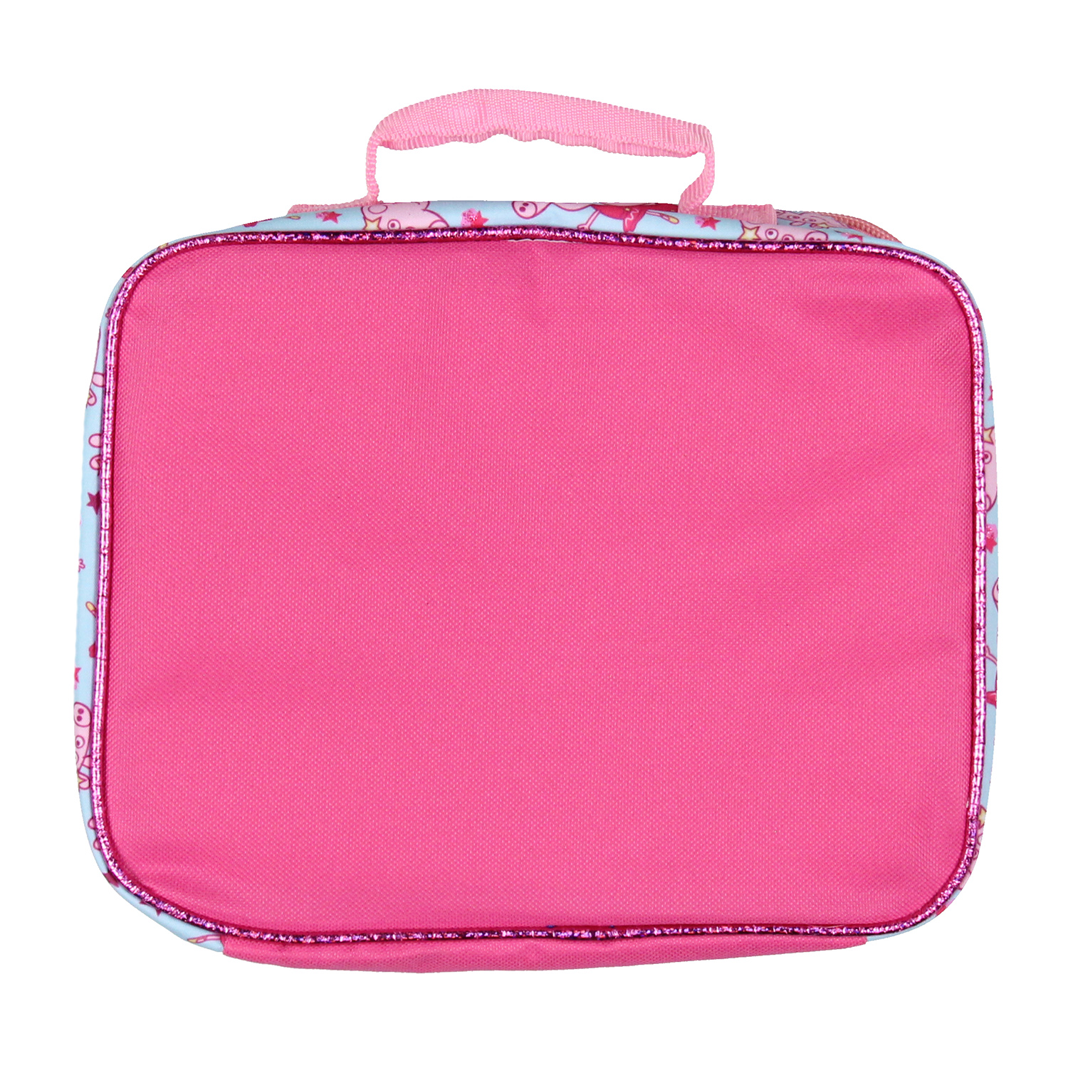 Peppa Pig Lunch Box Glitter Dance Party Insulated Lunch Bag Lunch Tote For Kids 10"