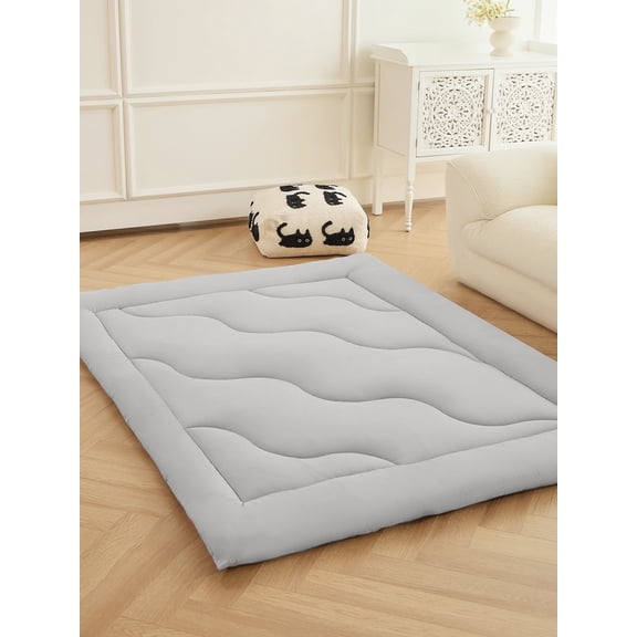 Extra Support Floor Futon Mattress by cedty - 2.5" Thick Foldable Roll Up Mattress, Anti-Sag Microfiber Sleeping Pad for Adults/Home/Car