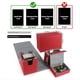 thumbnail image 3 of Caja de Baraja de Cartas, Caja de Cartas Premium con Bandeja de Dados Abatible, Caja de Almacenamiento de Caja de Baraja de Cartas para Juegos Deportivos, Cartas Rojas, 3 of 5