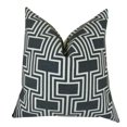 thumbnail image 1 of Plutus Conduit Espresso Handmade Throw Pillow, (12" x 20"), 1 of 2