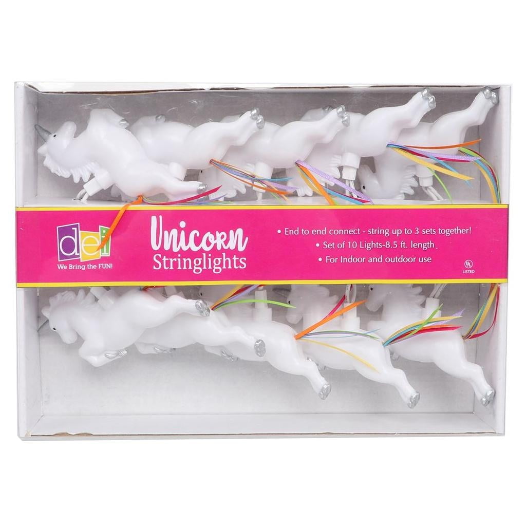 Dennis East 70077 10 Light White Wire Unicorn String Set (UNICORN