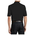 thumbnail image 4 of Yellow Rooster Mens Heavyweight Cotton Pique Polo with Pocket Black XS, 4 of 4