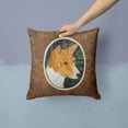 thumbnail image 2 of Carolines Treasures SS8172PW1414 Basenji Fabric Decorative Pillow, 14Hx14W, multicolor, 2 of 4