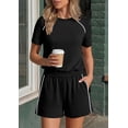 thumbnail image 5 of PRETTYGARDEN Sweatsuits Women 2 Piece Outfit Summer Lounge Shorts Sets Matching Spring Travel Beach Vacation Clothes, 5 of 7