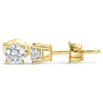 thumbnail image 3 of 1/4ct tw Diamond Stud Earring in 14k White Gold or Yellow Gold (G-H, I2-I3), 3 of 4