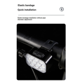 thumbnail image 2 of Bike Light Set Front and Rear USB Charging Mountain Helmet Road Bike Headlight Taillight, 2 of 7