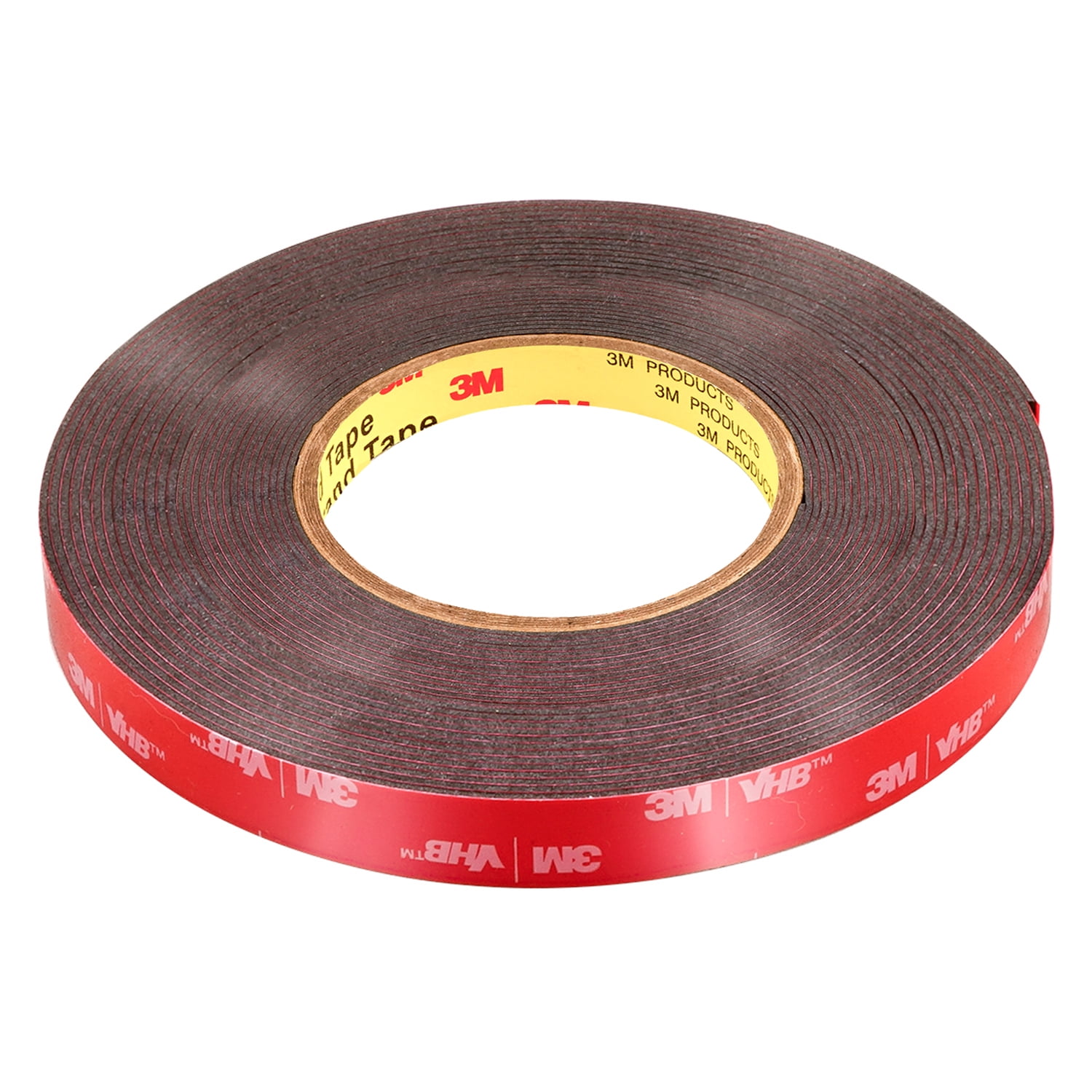 CANOPUS 06382 Automotive Acrylic Plus Attachment Tape, 0.5in x 20yd, Double Sided Tape, Heavy Duty, Made in USA,  Black