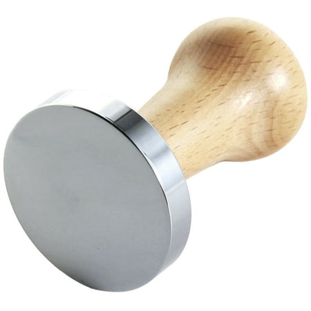 

Coffee Press Hammer Espresso Coffee Tamper Coffee Power Bean Tamper Tool Lightweight Solid Wood Handle Coffee Tamper Stainless Steel Flat Base 51/58mm for Coffee Espresso Home Cafe