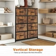 thumbnail image 4 of Resenkos 8 Drawer Dresser Fabric Storage Tower, Chest of Drawers for Bedroom, Sturdy Steel Frame, Wooden Top Brown, 4 of 7