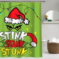 thumbnail image 2 of Christmas Shower Curtain Merry Christmas Shower Curtains Sets Winter Christmas Farmhouse Holiday Polyester Waterproof Fabric Washable Decorative Bathroom Curtain 72" x 72" with 12 Hooks, 2 of 6