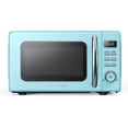 thumbnail image 1 of Galanz GLCMKZ07BER07 Retro Countertop Microwave Oven with Auto Cook & Reheat, Defrost, Quick Start Functions, Easy Clean with Glass Turntable, Pull Handle,0.7 cu ft, Blue, 1 of 7