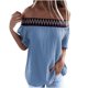 thumbnail image 1 of Puntoco moda mujer un hombro camiseta manga corta Casual camiseta tops blusa Puntoco Puntoco-4855, 1 of 3